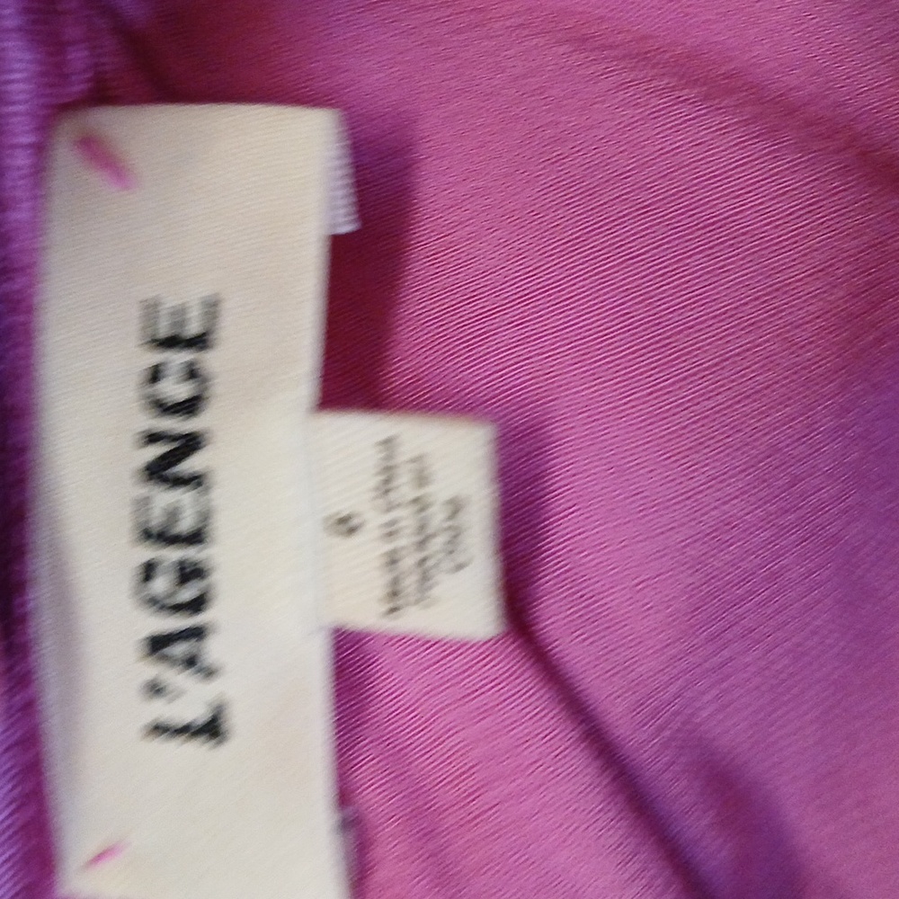 L'AGENCE Pink Satin Maxi Slip Dress with Chain Straps - Picture 4 of 7